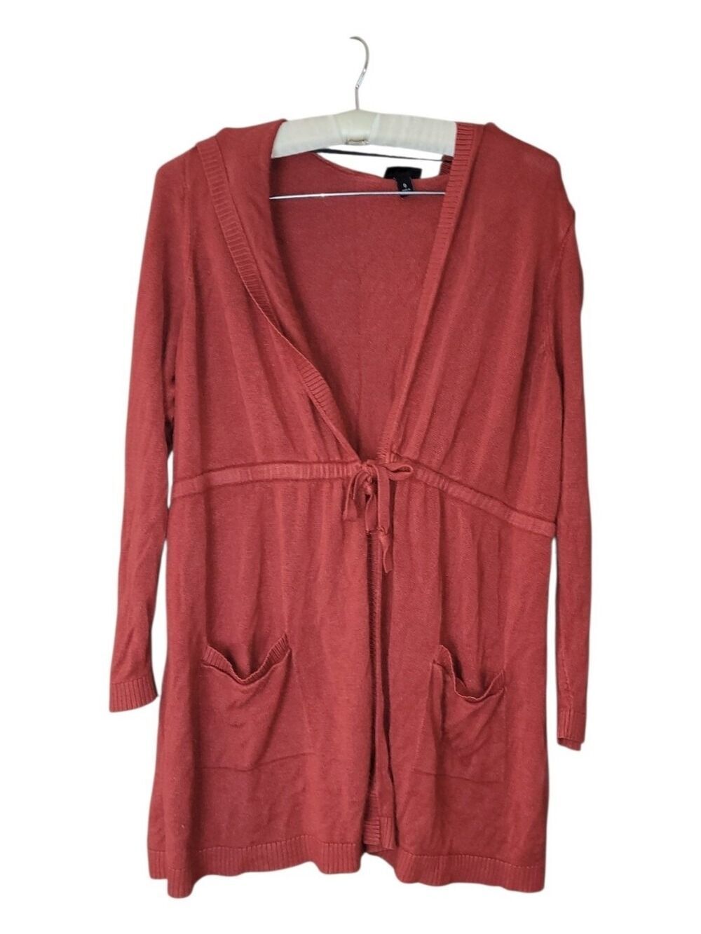 Torrid 0 Hooded Tie Front Sweater 0X L 12 14 Cardigan